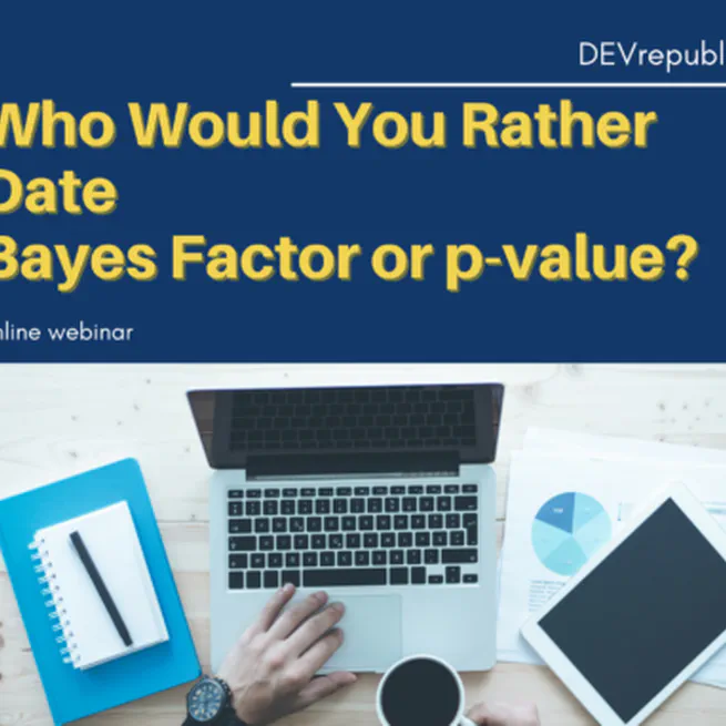 Who would you rather date, Bayes Factor or p-value? (in Russian)